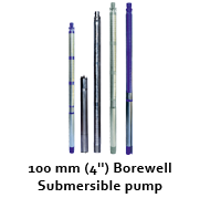 100 mm (4") Borewell Submersible Pumps